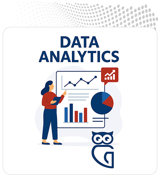 GovOwl analytics dashboard showing charts and trend lines for city and county agencies